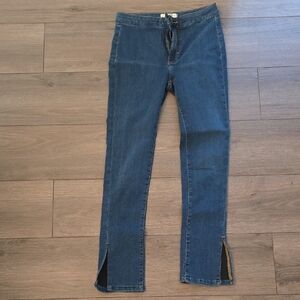 We The Free Dark Blue Skinny Jeans with Slits